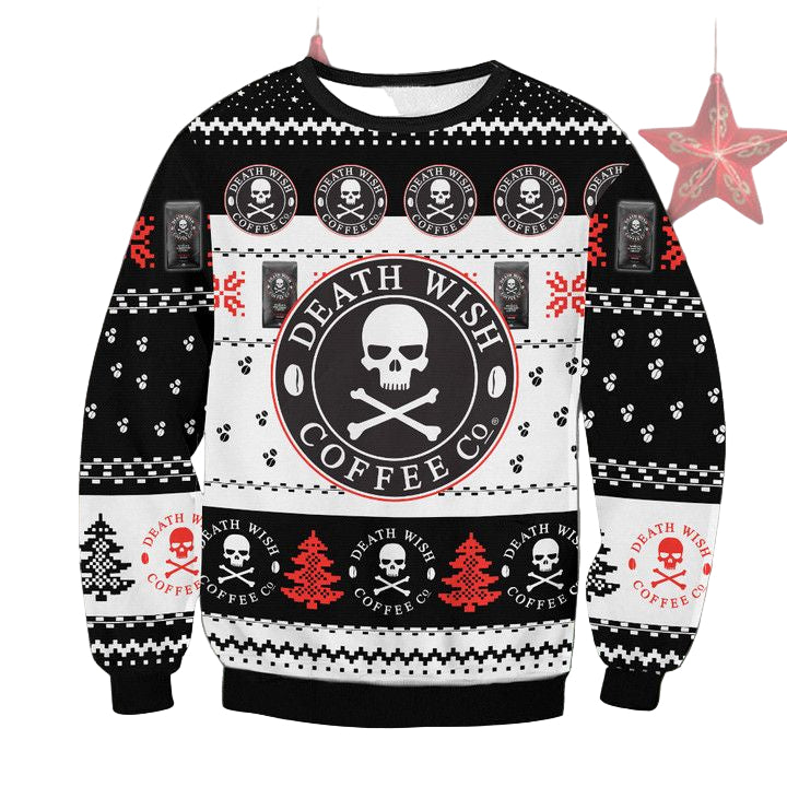 Death Wish Coffee Ugly Christmas Sweater 2022 ? Usalast