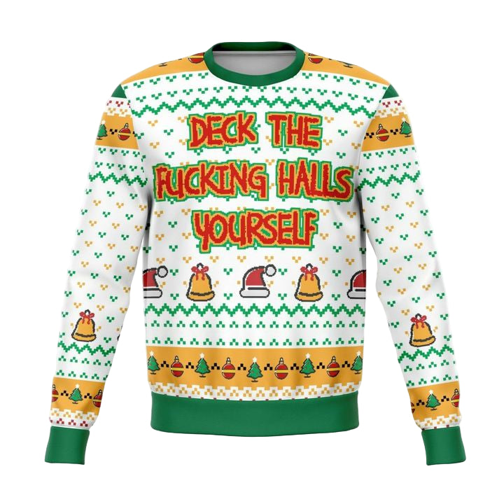 Deck The Halls Yourself Dank Meme 2022 Design 3d Ugly Christmas Sweater ? Usalast