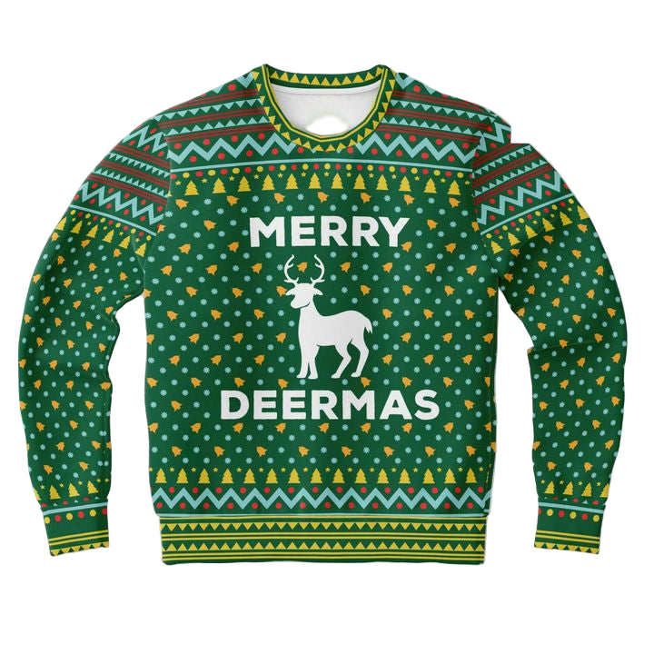 Deer Deer Hunter Merry Deermas Reindeer Xmas 3d Ugly Christmas Sweater ? Usalast