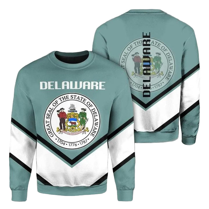 Delaware Coat Of Arms Sweater Lucian Style J5W ? Usalast