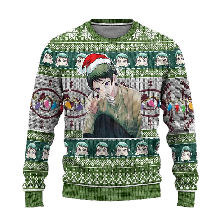 Demon Slayer Yushiro Anime Ugly Christmas Sweater Xmas Gift ? Usalast