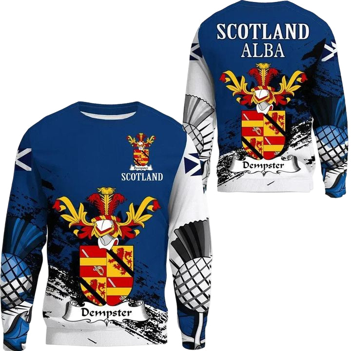 Dempster Scottish Family Crest Scotland Special Sweater A7 ? Usalast