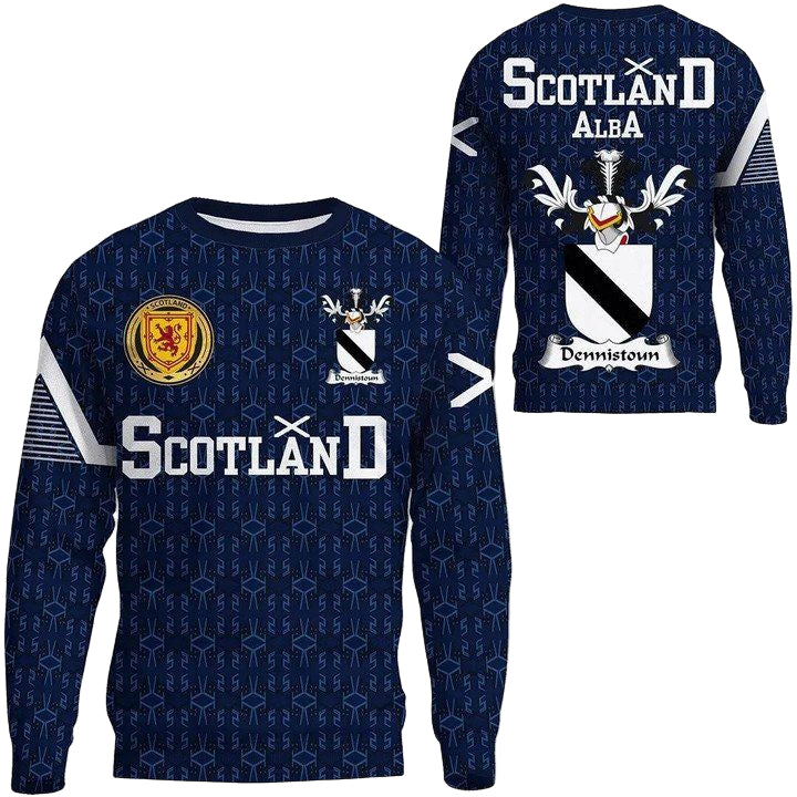 Dennistoun Family Crest Sweater Scottish Home ? 1991 Style A7 ? Usalast