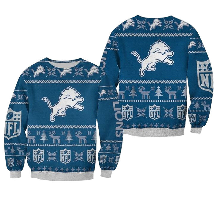 Detroit Lions Ugly Sweater Christmas 3D Sweater ? Usalast