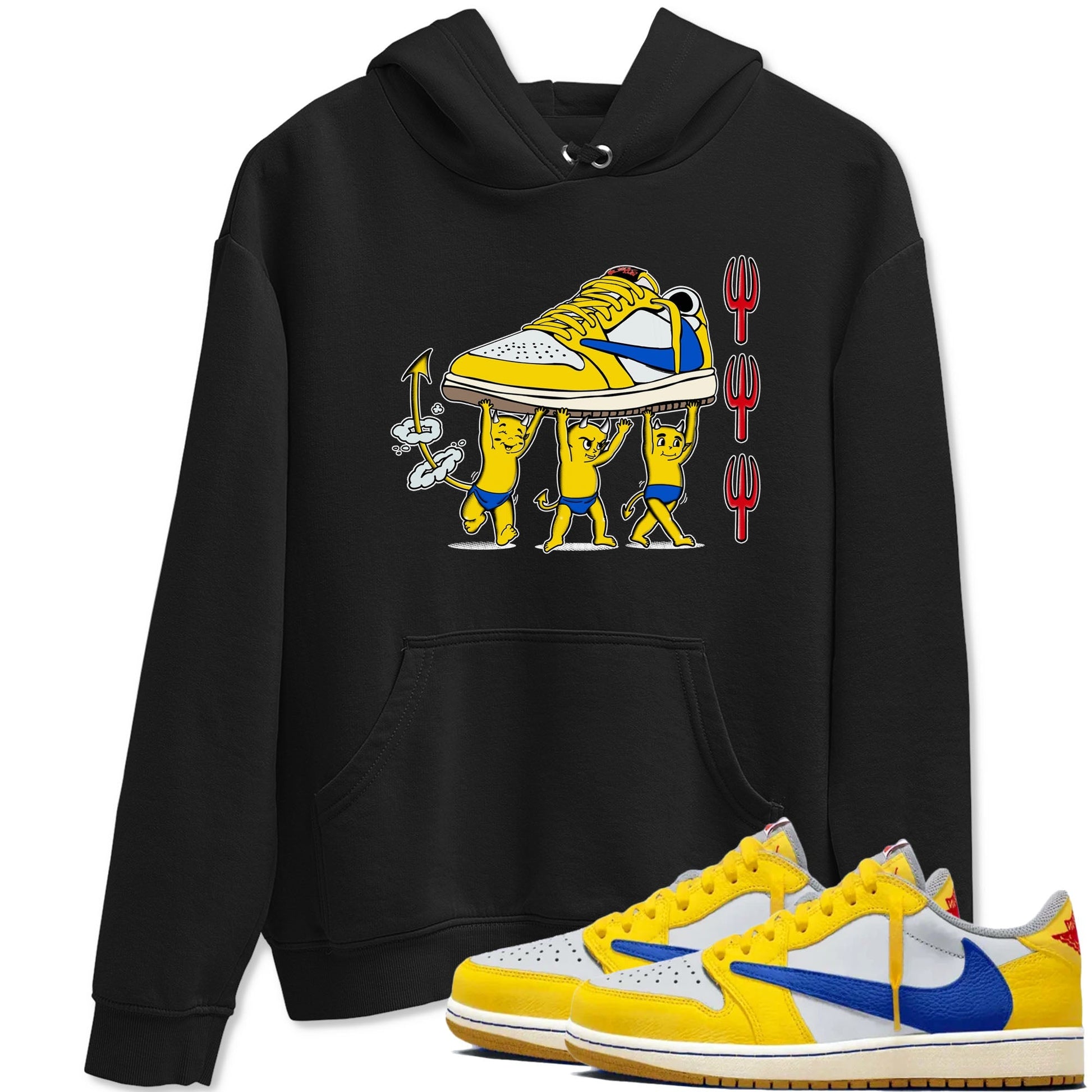 Devil Babies Sneaker Tees - Air Jordan 1 Travis Scott Canary