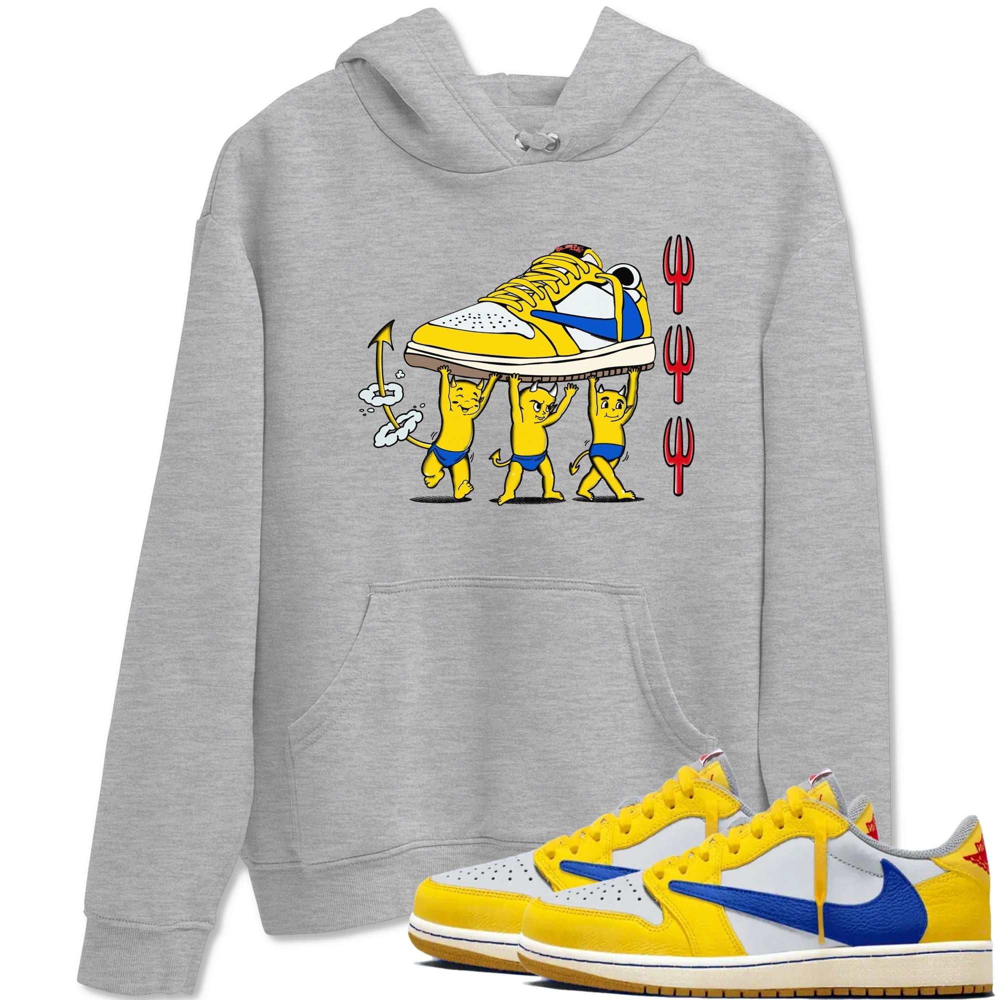 Devil Babies Sneaker Tees - Air Jordan 1 Travis Scott Canary