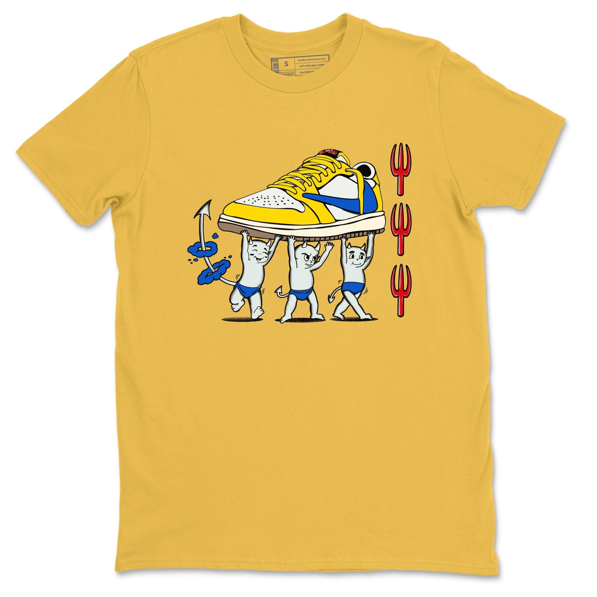 Devil Babies Sneaker Tees - Air Jordan 1 Travis Scott Canary