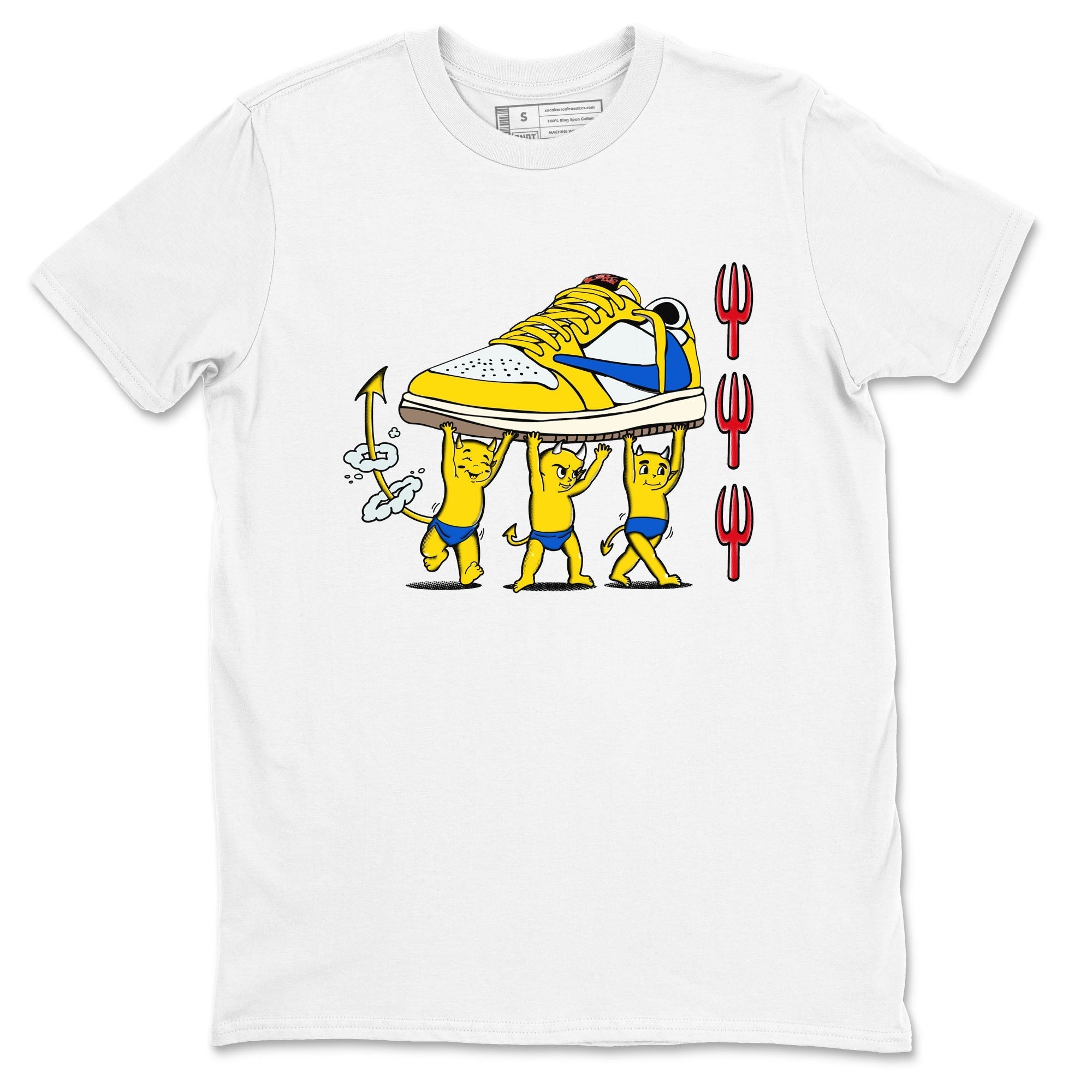 Devil Babies Sneaker Tees - Air Jordan 1 Travis Scott Canary