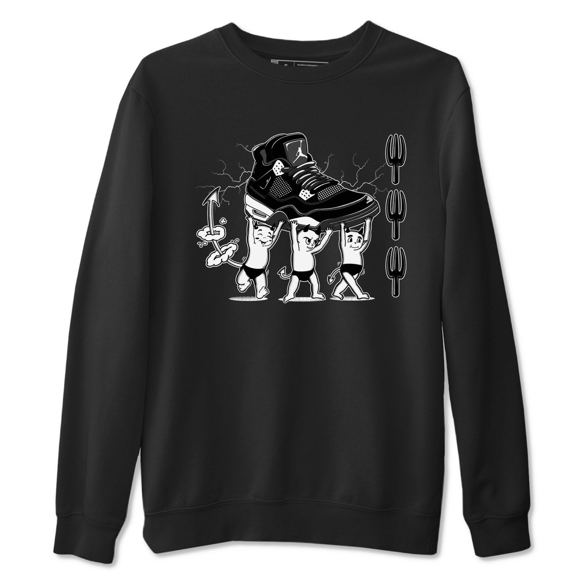 Devil Babies Sneaker Tees - Air Jordan 4 White Thunder