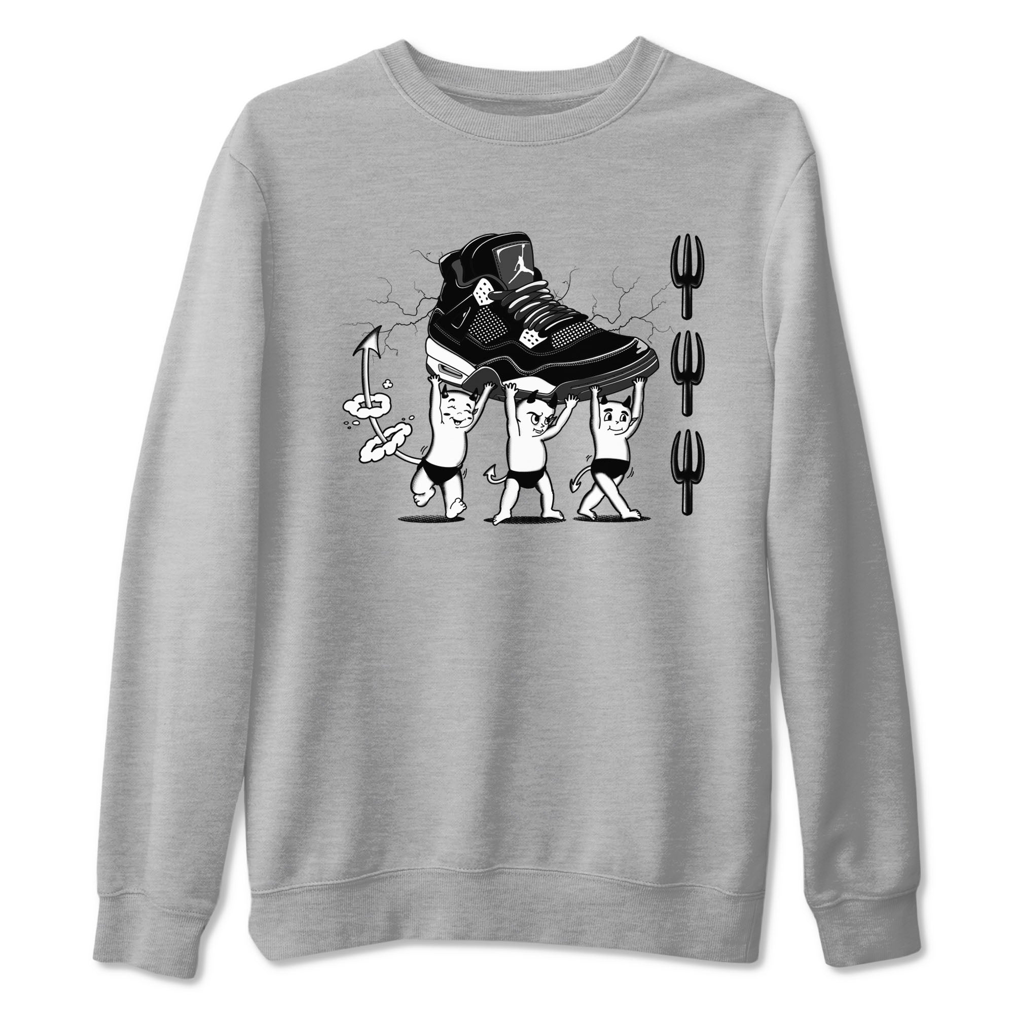 Devil Babies Sneaker Tees - Air Jordan 4 White Thunder