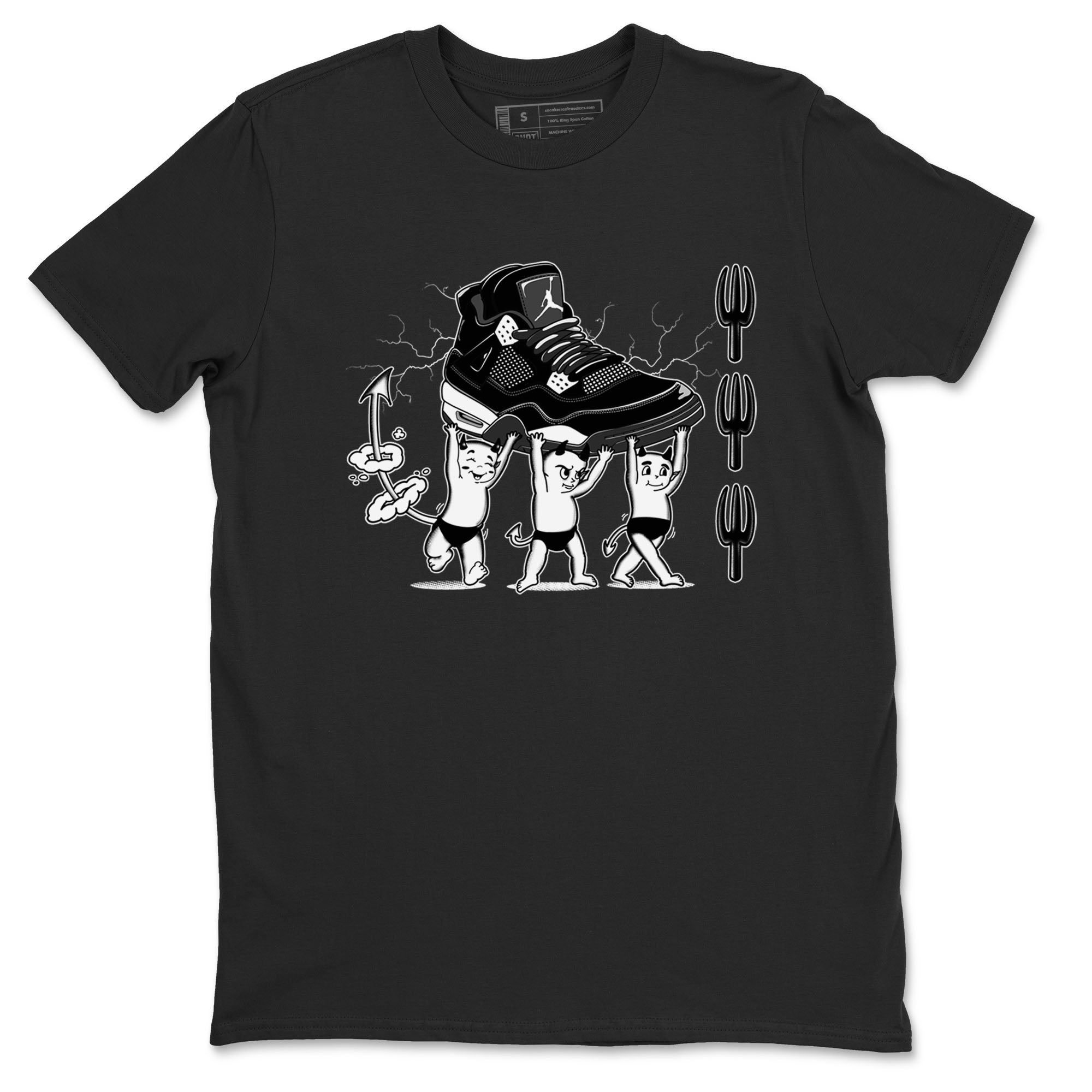 Devil Babies Sneaker Tees - Air Jordan 4 White Thunder