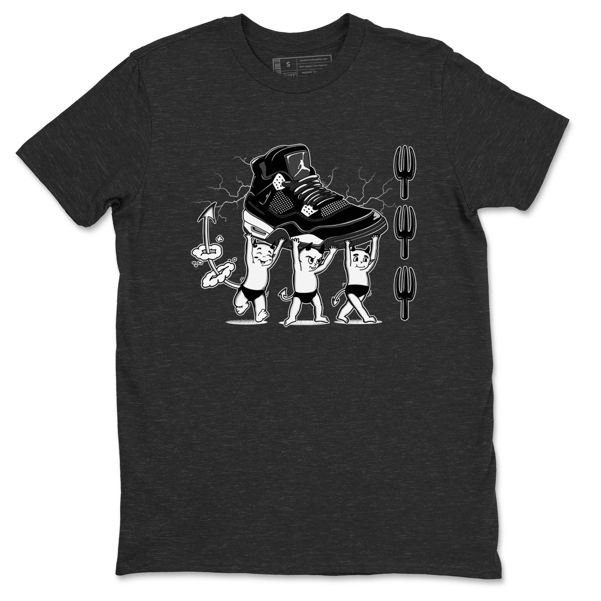 Devil Babies Sneaker Tees - Air Jordan 4 White Thunder