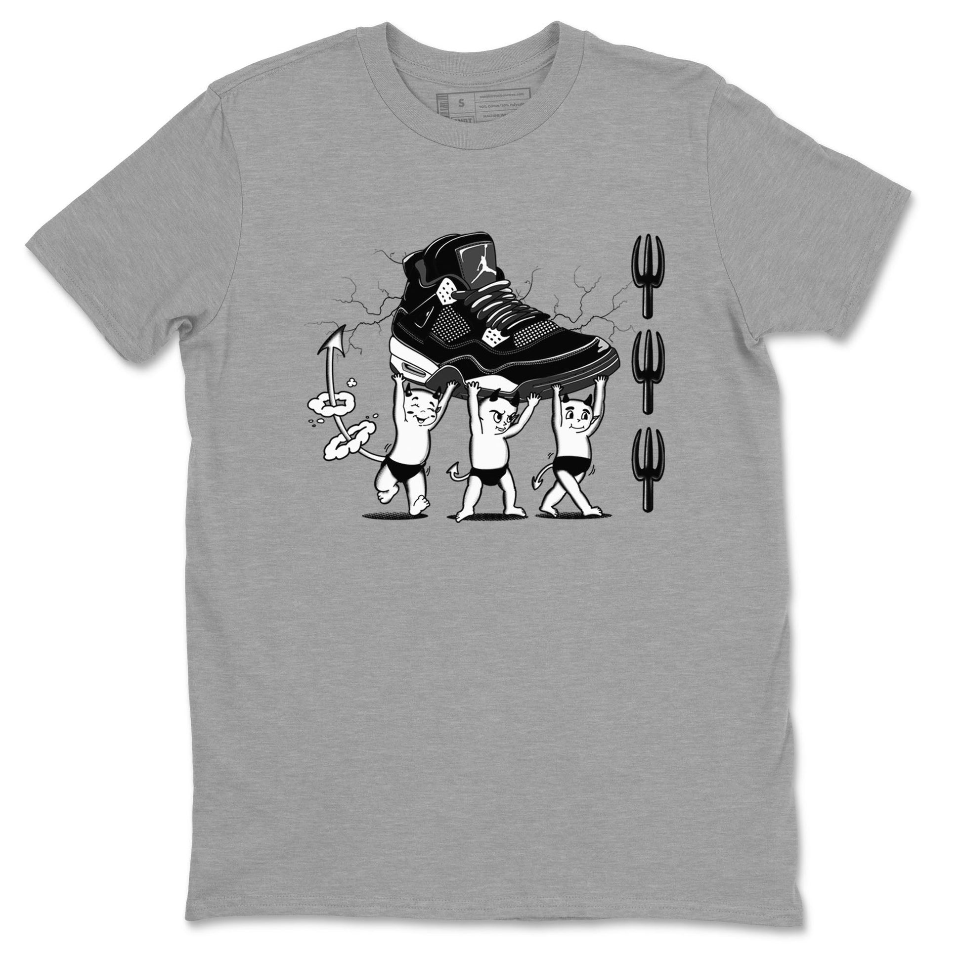 Devil Babies Sneaker Tees - Air Jordan 4 White Thunder