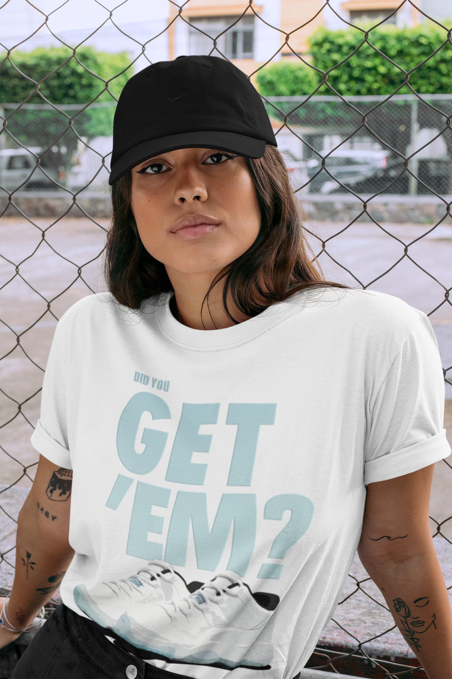 Did You Get 'Em Unisex Tops - Air Jordan 11 Low Legend Blue