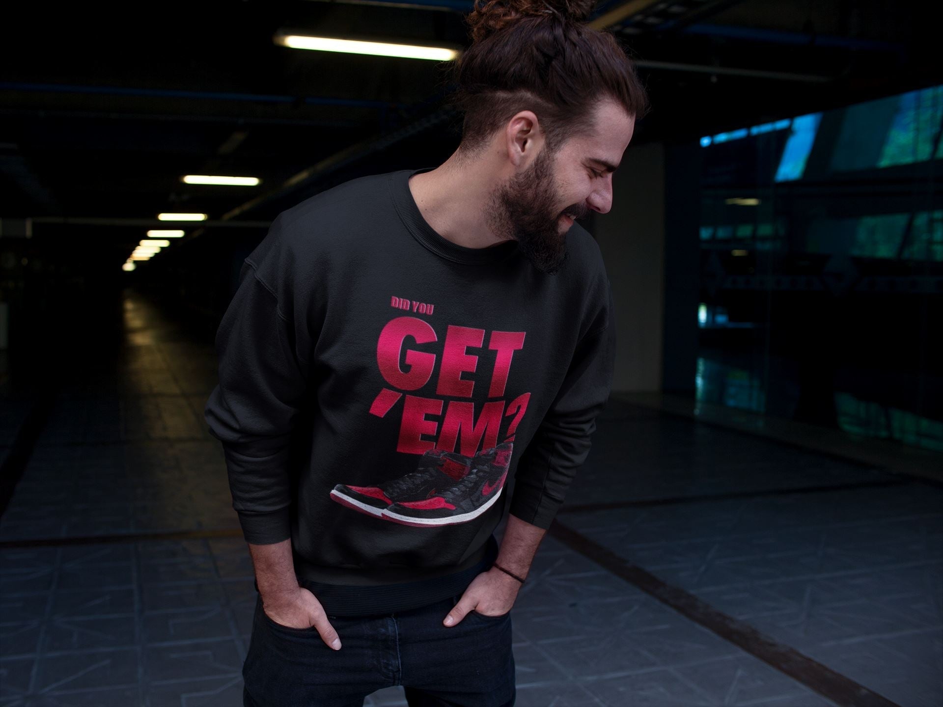 Did You Get 'Em Unisex Tops - Air Jordan 1 Bred Patent