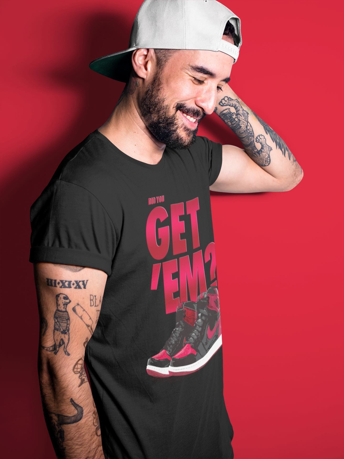 Did You Get 'Em Unisex Tops - Air Jordan 1 Bred Patent