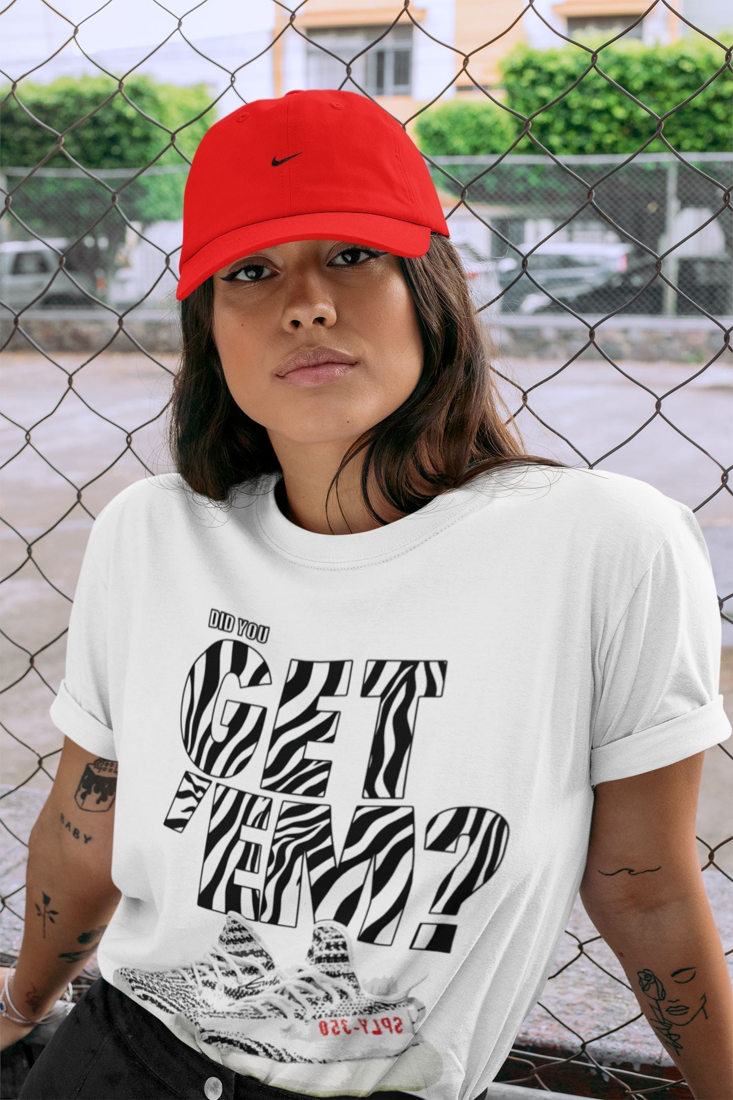 Did You Get 'Em Unisex Tops - Yeezy 350 Zebra