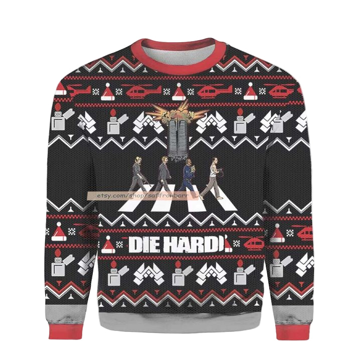 Die Hard Aber Road Ugly Christmas 3D Sweater ? Usalast