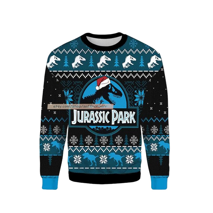 Dinosaur Jurassic Park Ugly 3D Christmas Sweater ? Usalast