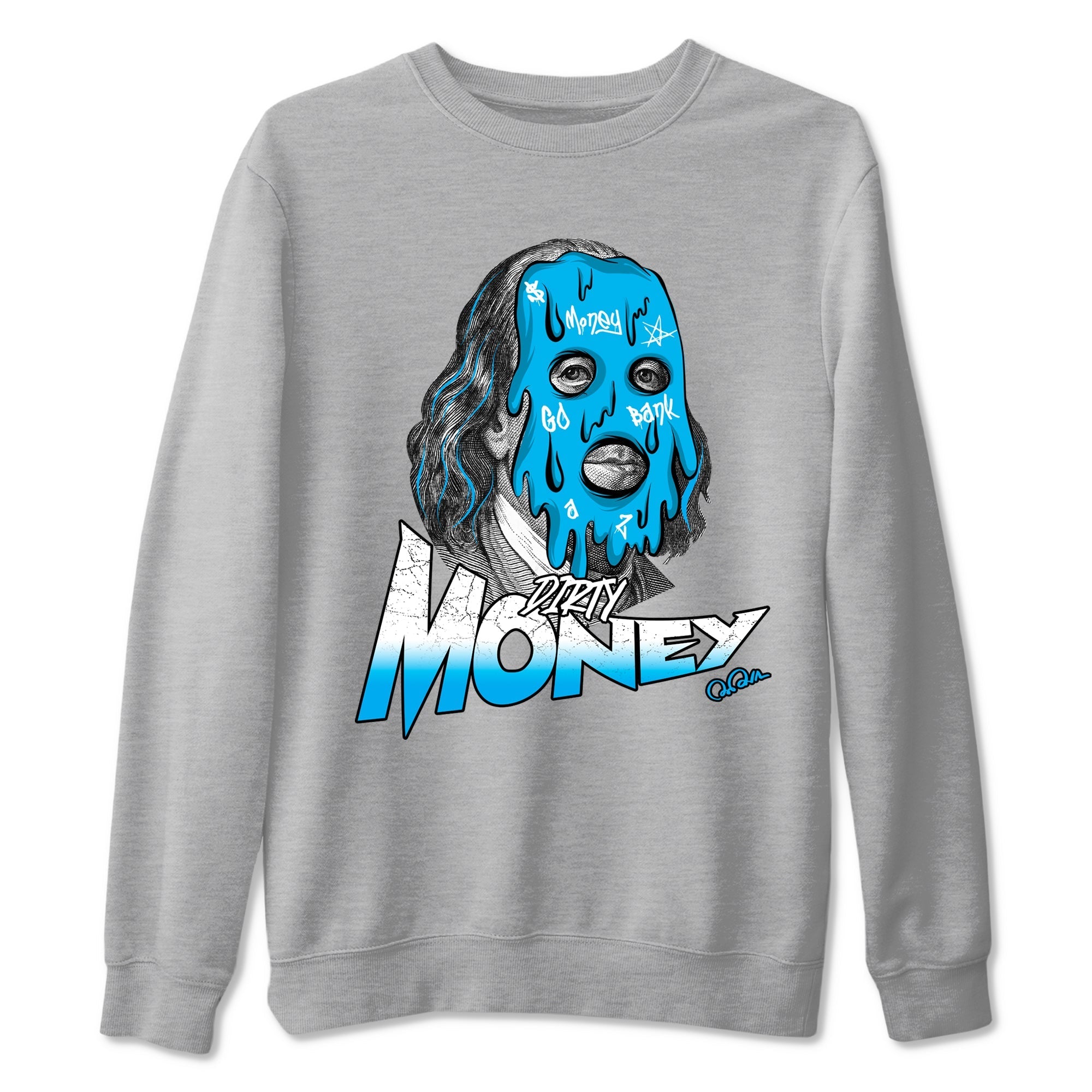 Dirty Money Sneaker Tees - Air Jordan 1 UNC Reimagined