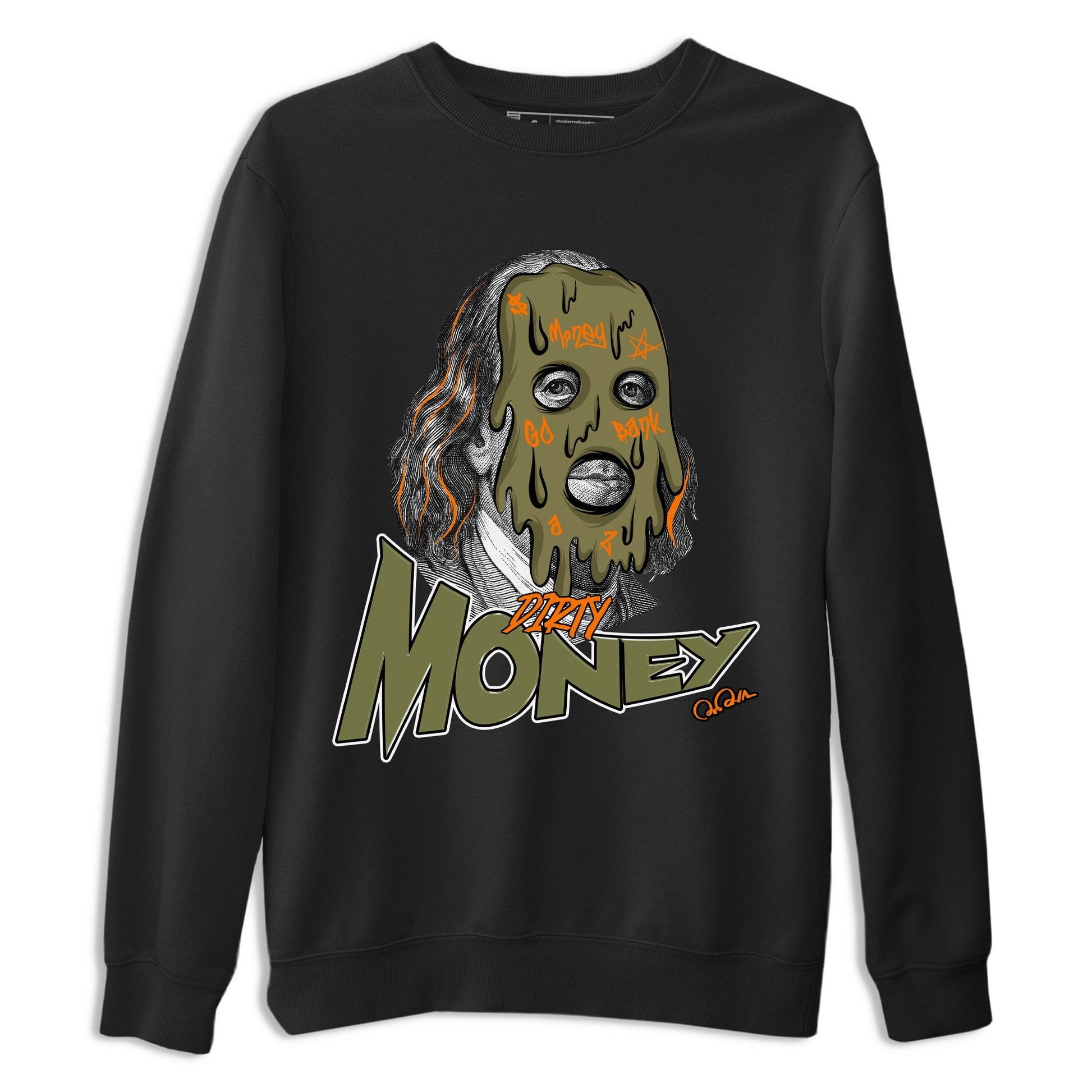 Dirty Money Sneaker Tees - Air Jordan 5 Olive
