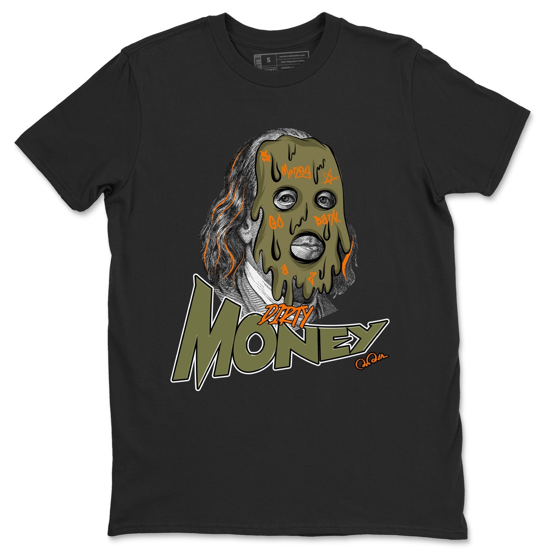 Dirty Money Sneaker Tees - Air Jordan 5 Olive