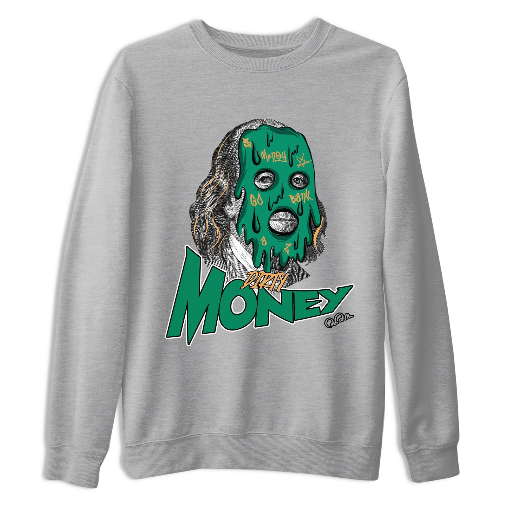 Dirty Money Sneaker Tee - Samba Collegiate Green Gum