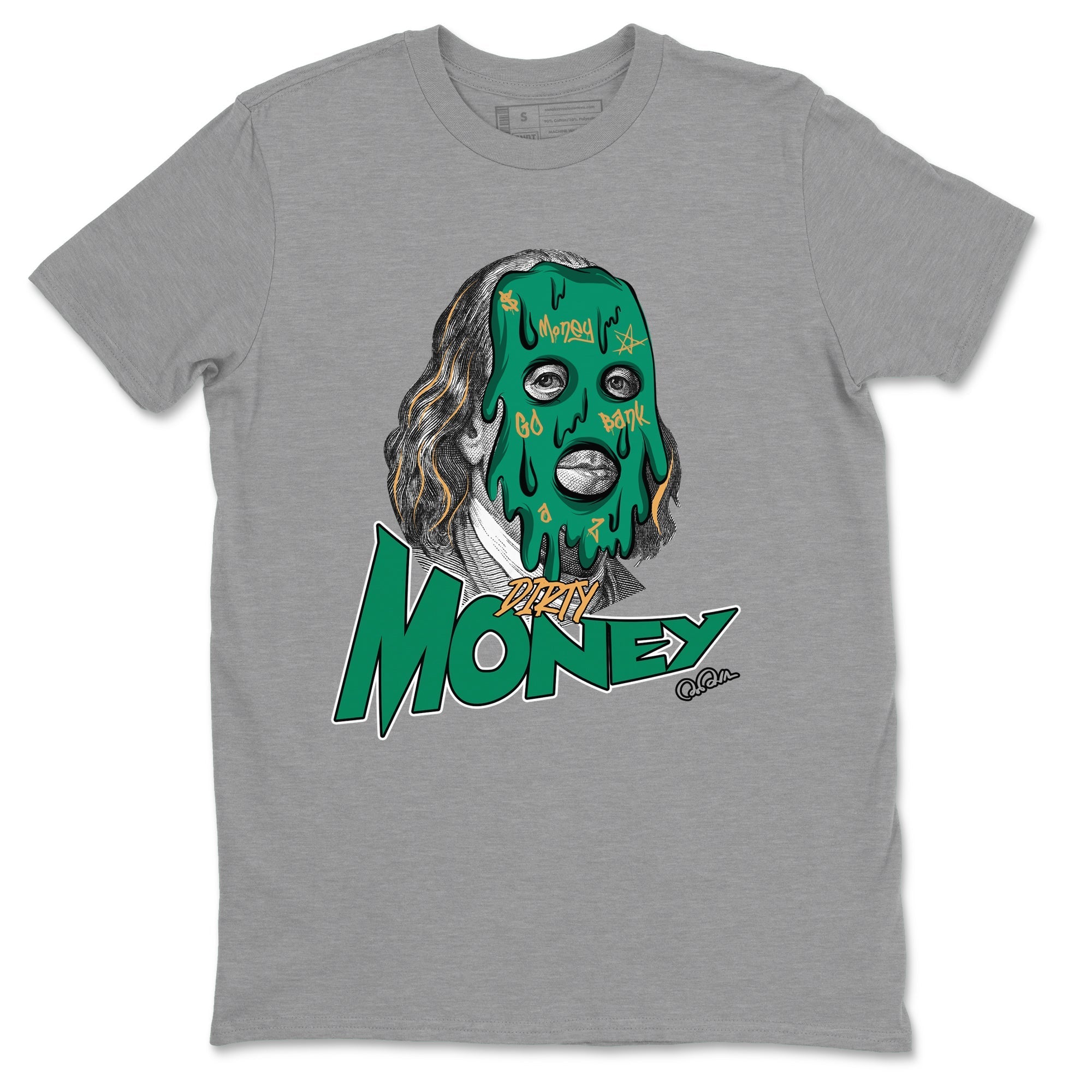 Dirty Money Sneaker Tee - Samba Collegiate Green Gum