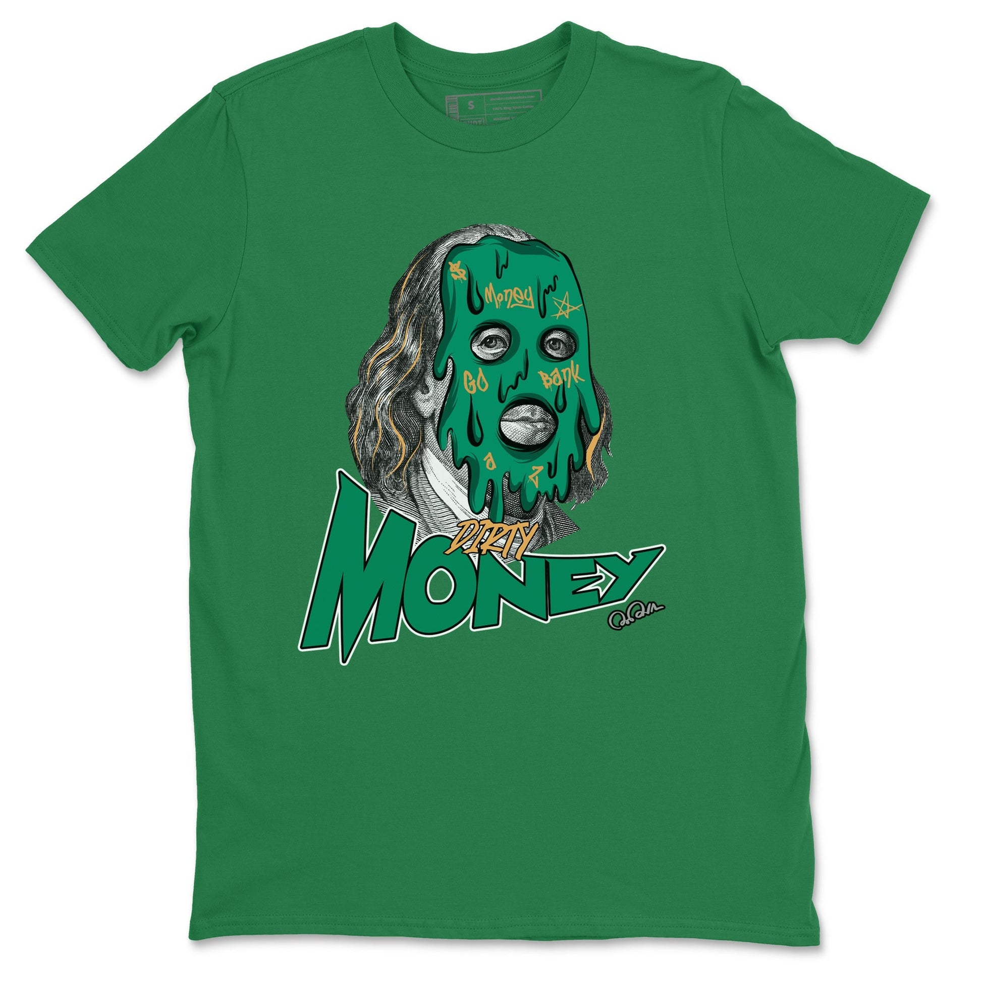 Dirty Money Sneaker Tee - Samba Collegiate Green Gum