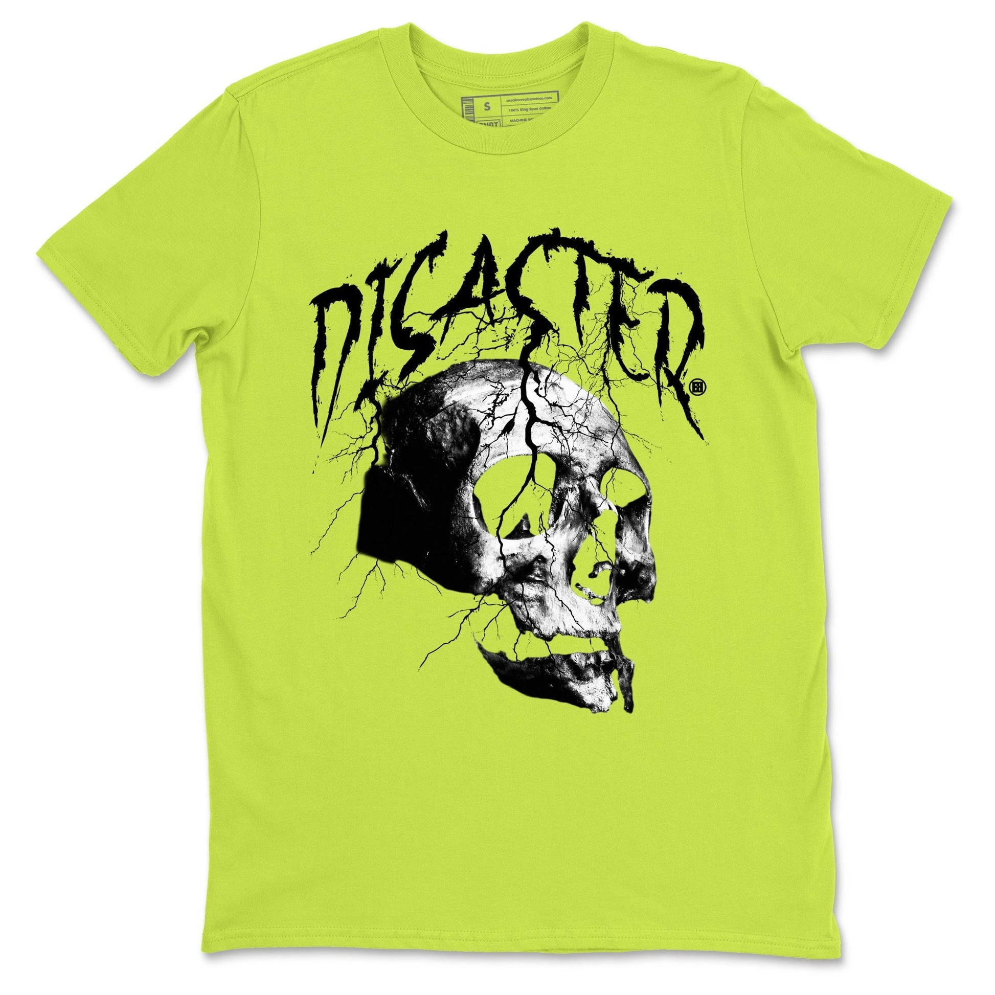 Disaster Skull Sneaker Tees - Air Foamposite One Black Volt