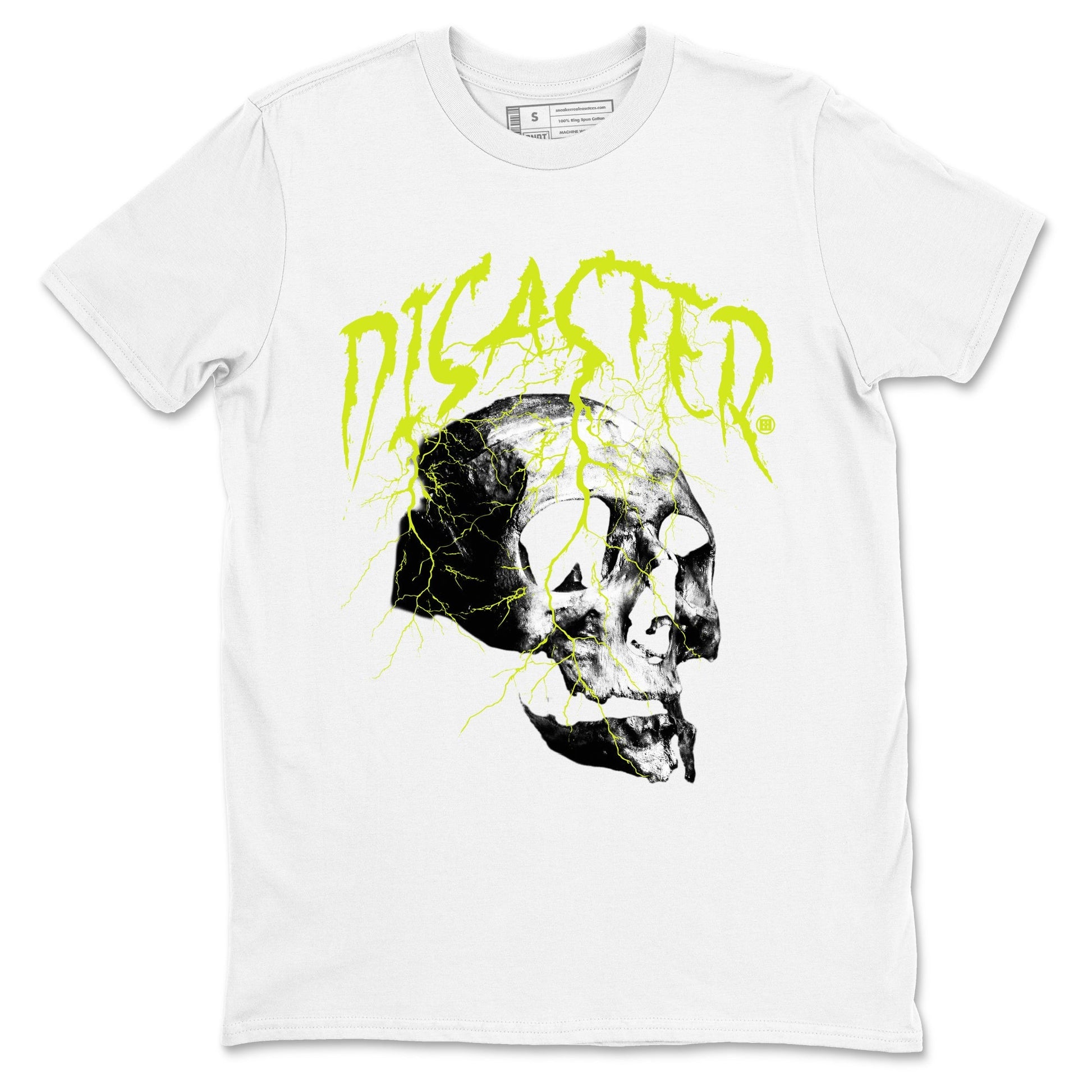 Disaster Skull Sneaker Tees - Air Foamposite One Black Volt