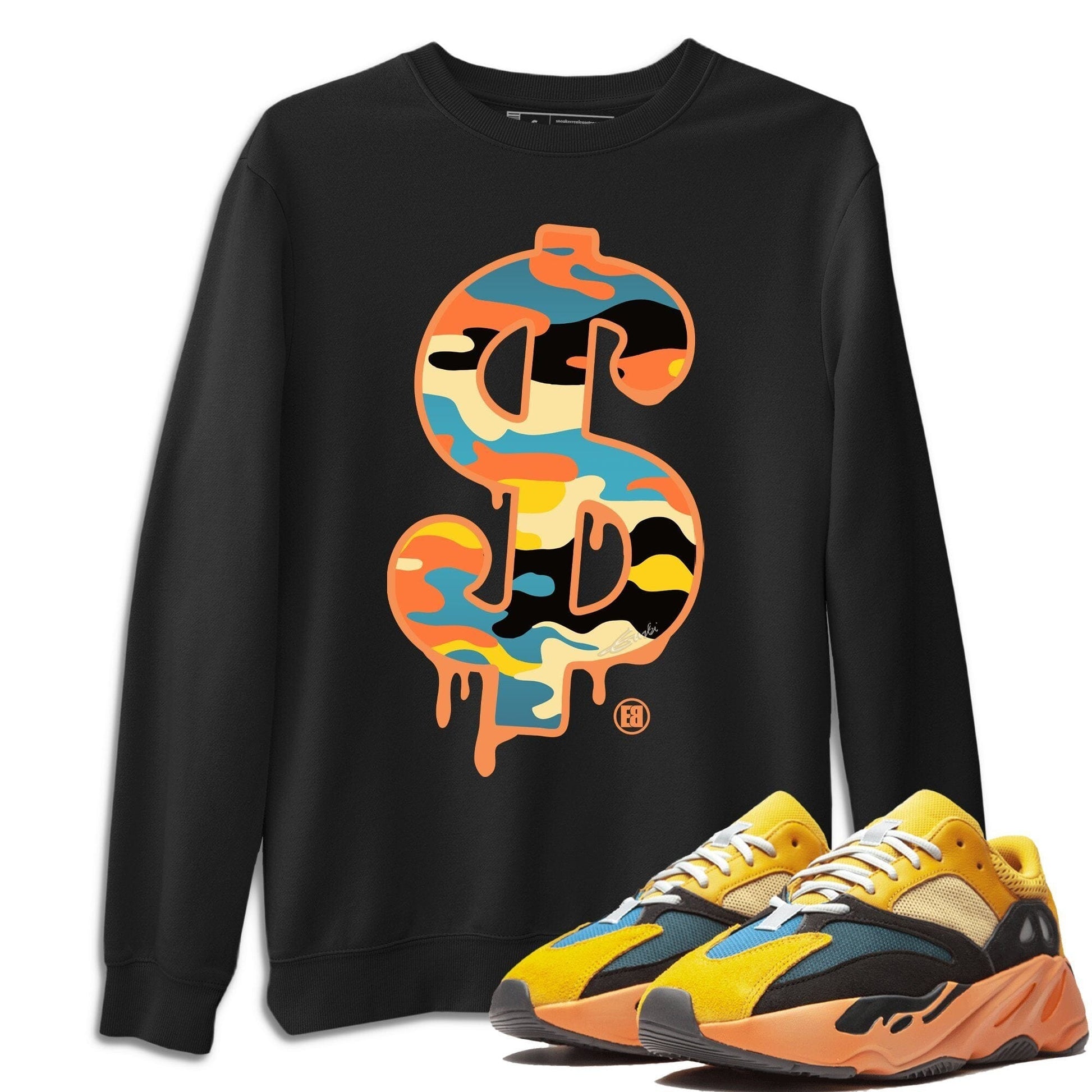 Dollar Camo Unisex Tops - Yeezy 700 Sun