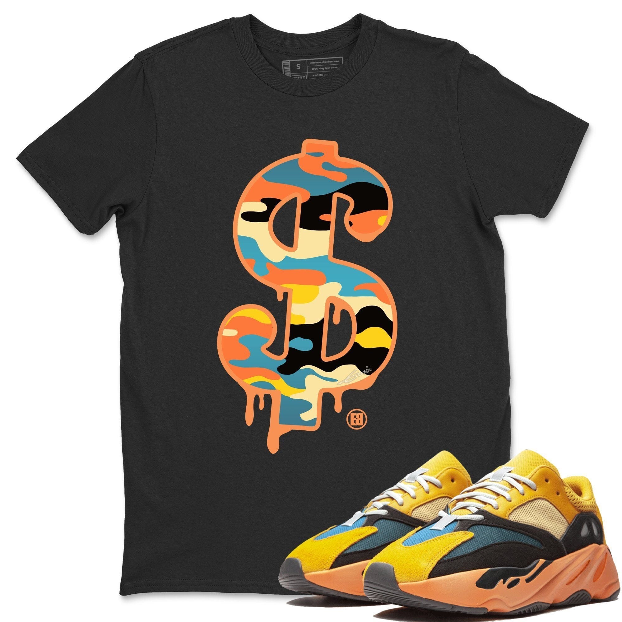 Dollar Camo Unisex Tops - Yeezy 700 Sun