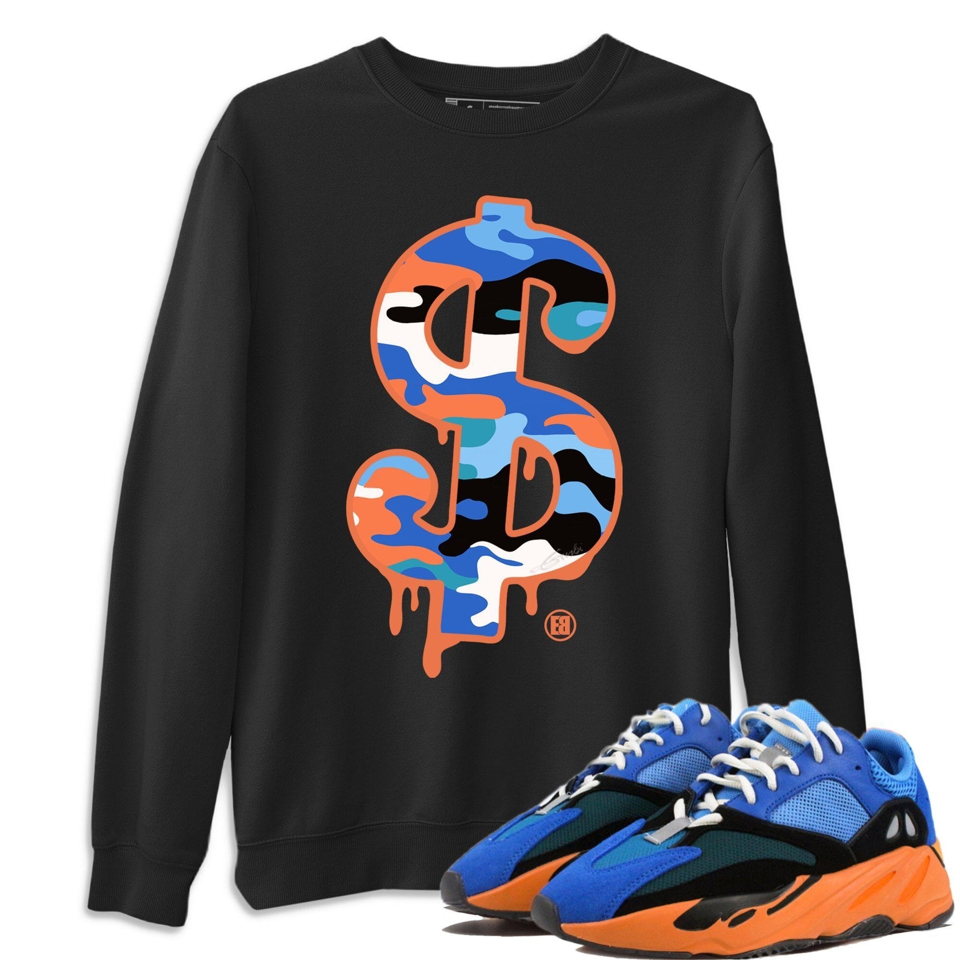Dollar Camo Unisex Tops - Yeezy 700 Bright Blue