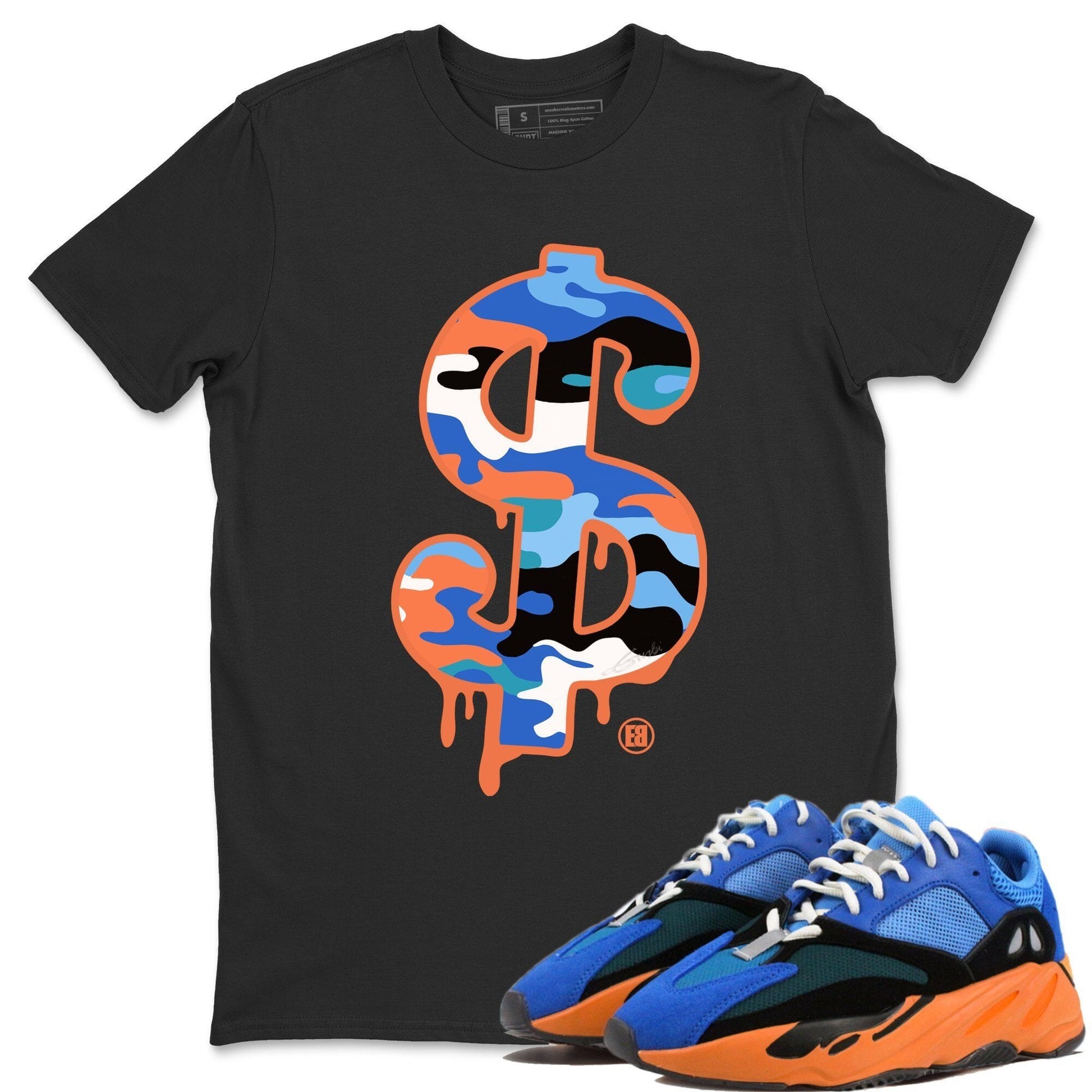 Dollar Camo Unisex Tops - Yeezy 700 Bright Blue