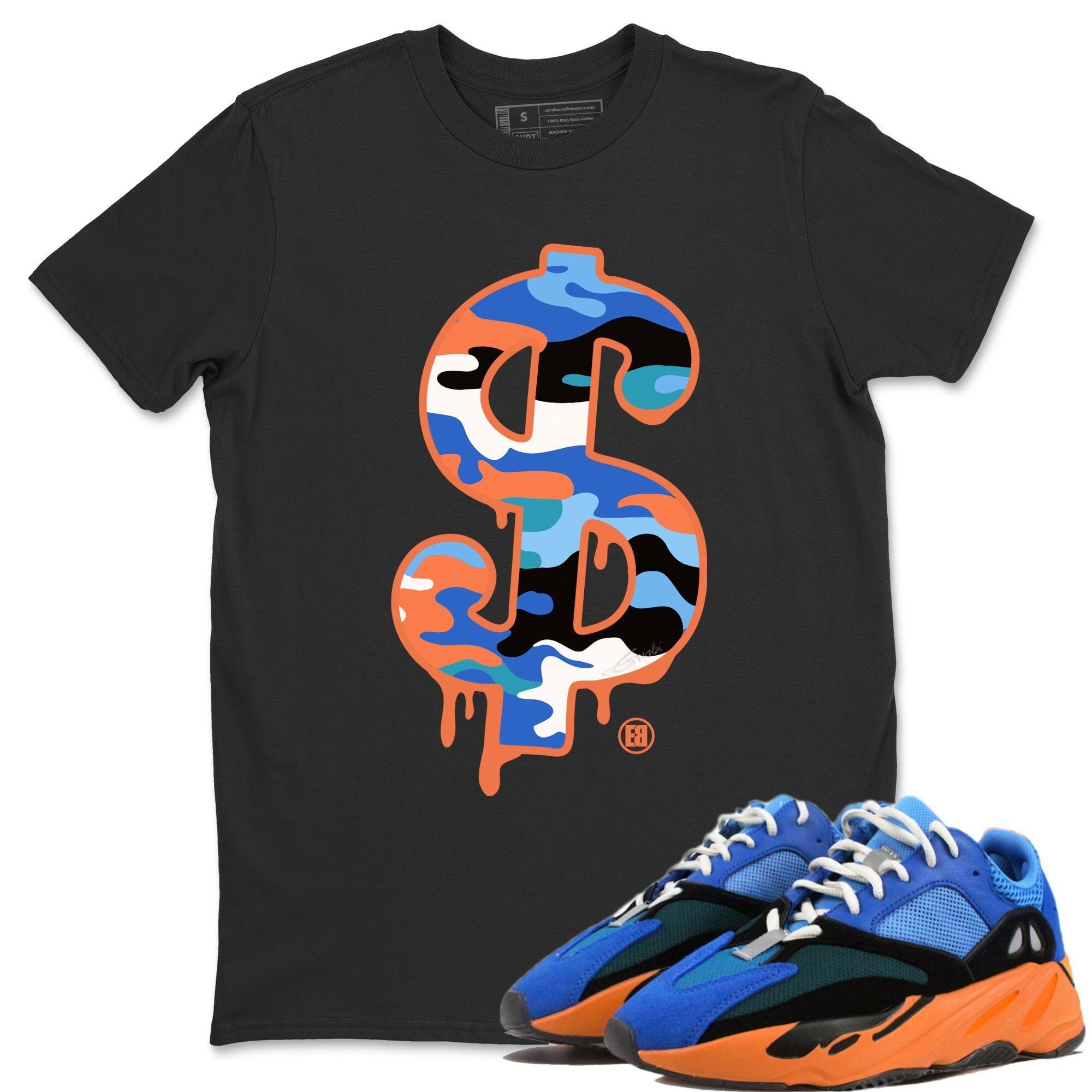 Dollar Camo Unisex Tops - Yeezy 700 Bright Blue
