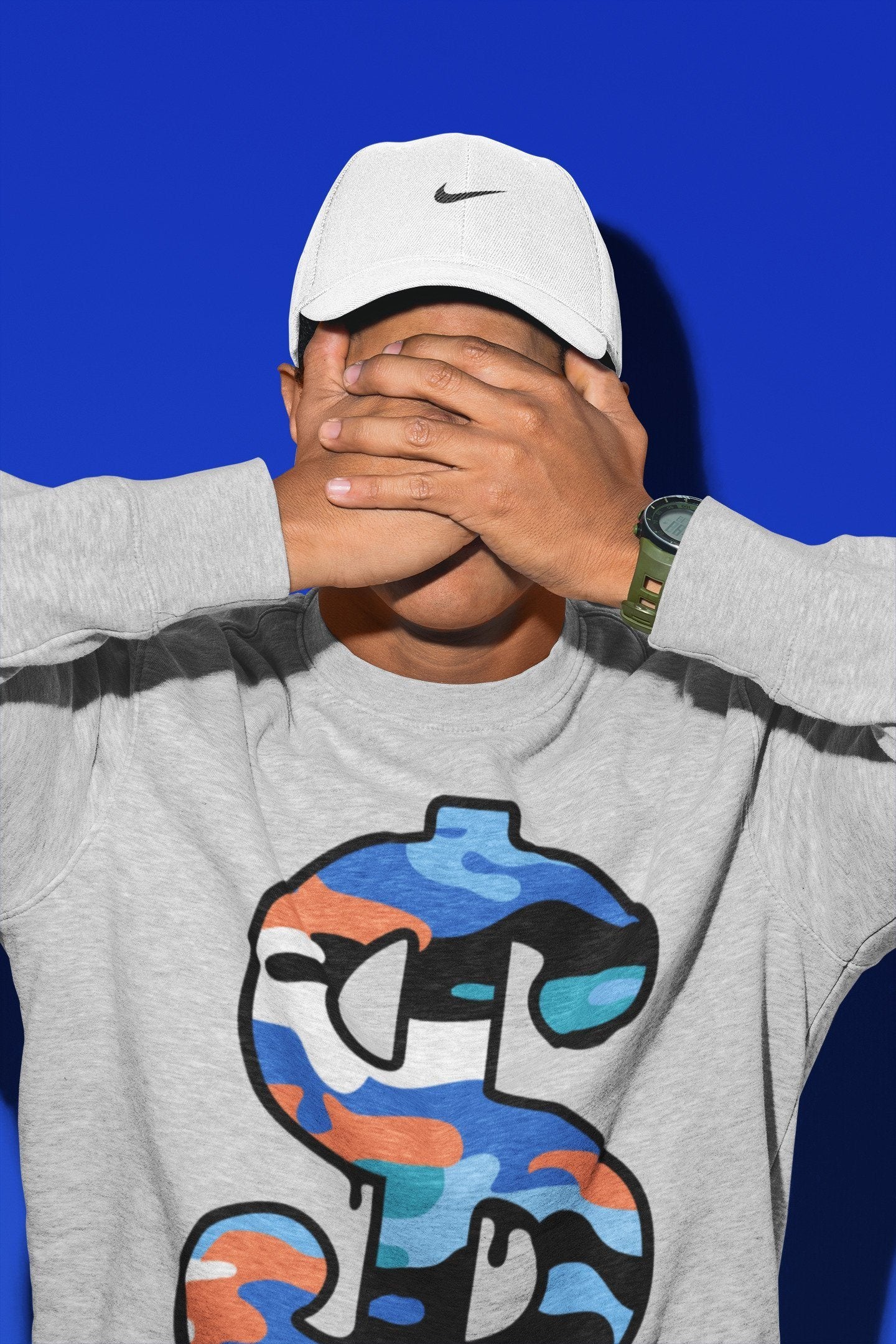 Dollar Camo Unisex Tops - Yeezy 700 Bright Blue