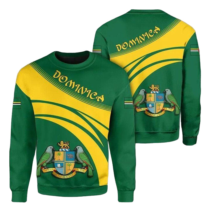 Dominica Coat Of Arms Sweater Cricket Style J5W ? Usalast