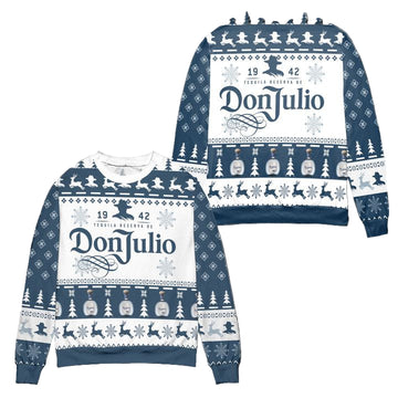 Don Julio 1942 Tequila Reserva Christmas Pattern Ugly Christmas Sweater ? Usalast