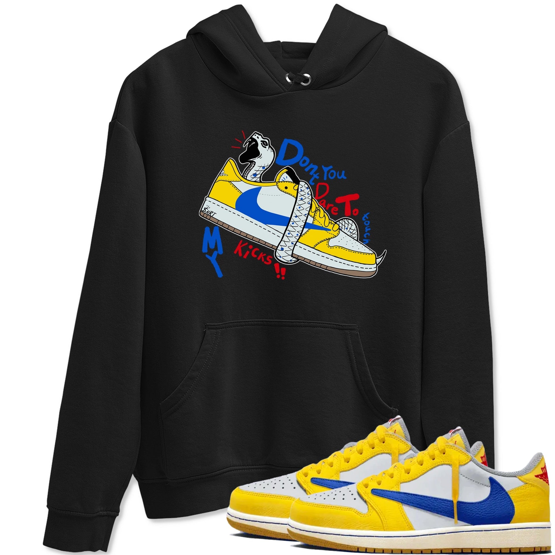 Don't Touch My Kicks Sneaker Tees - Air Jordan 1 Travis Scott Canary