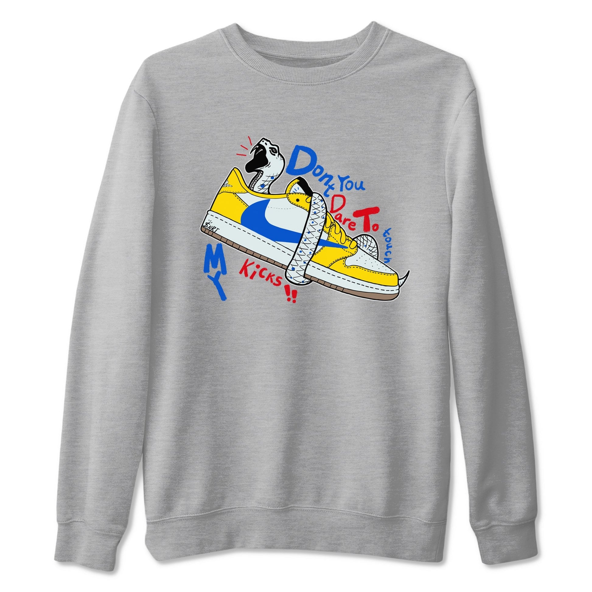 Don't Touch My Kicks Sneaker Tees - Air Jordan 1 Travis Scott Canary