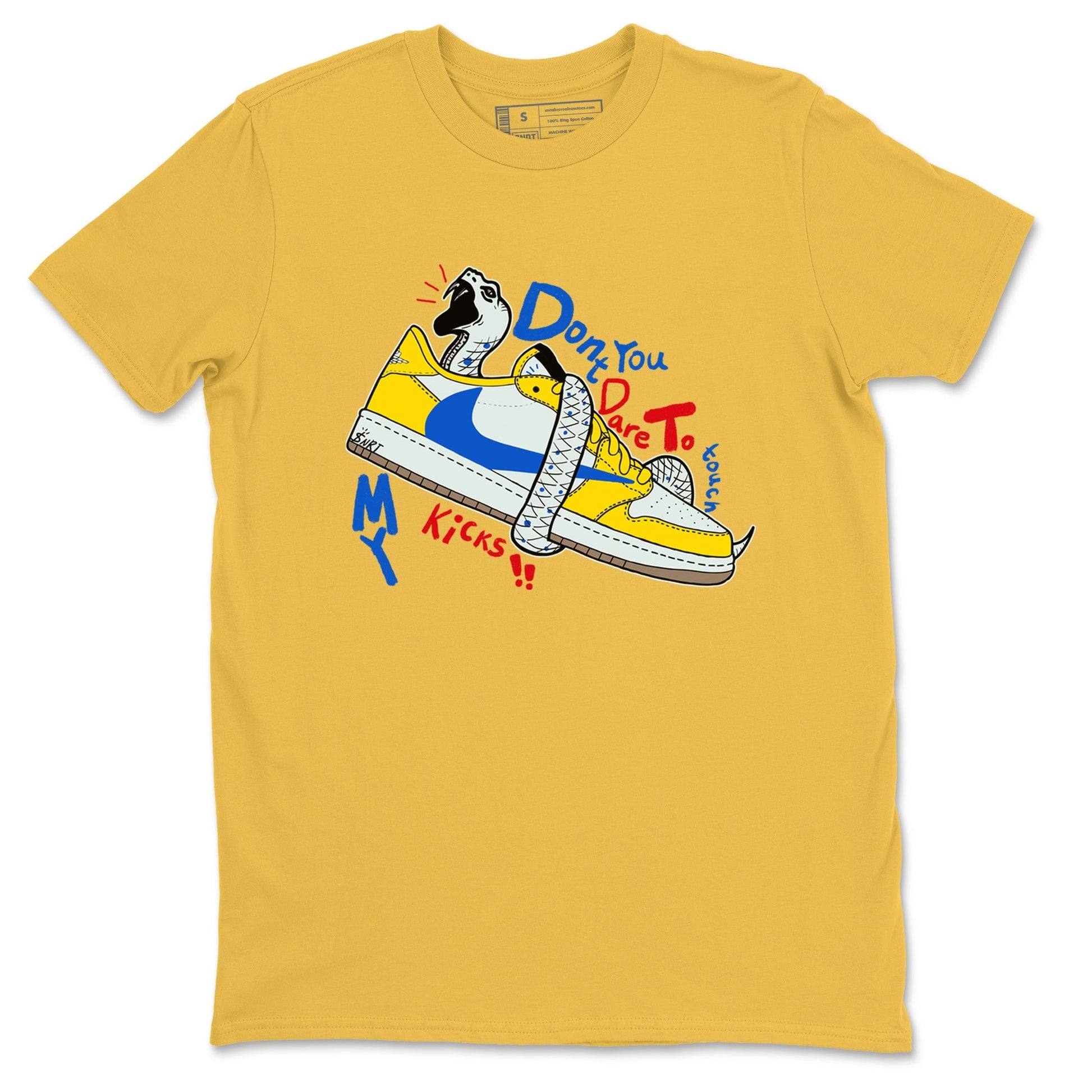 Don't Touch My Kicks Sneaker Tees - Air Jordan 1 Travis Scott Canary