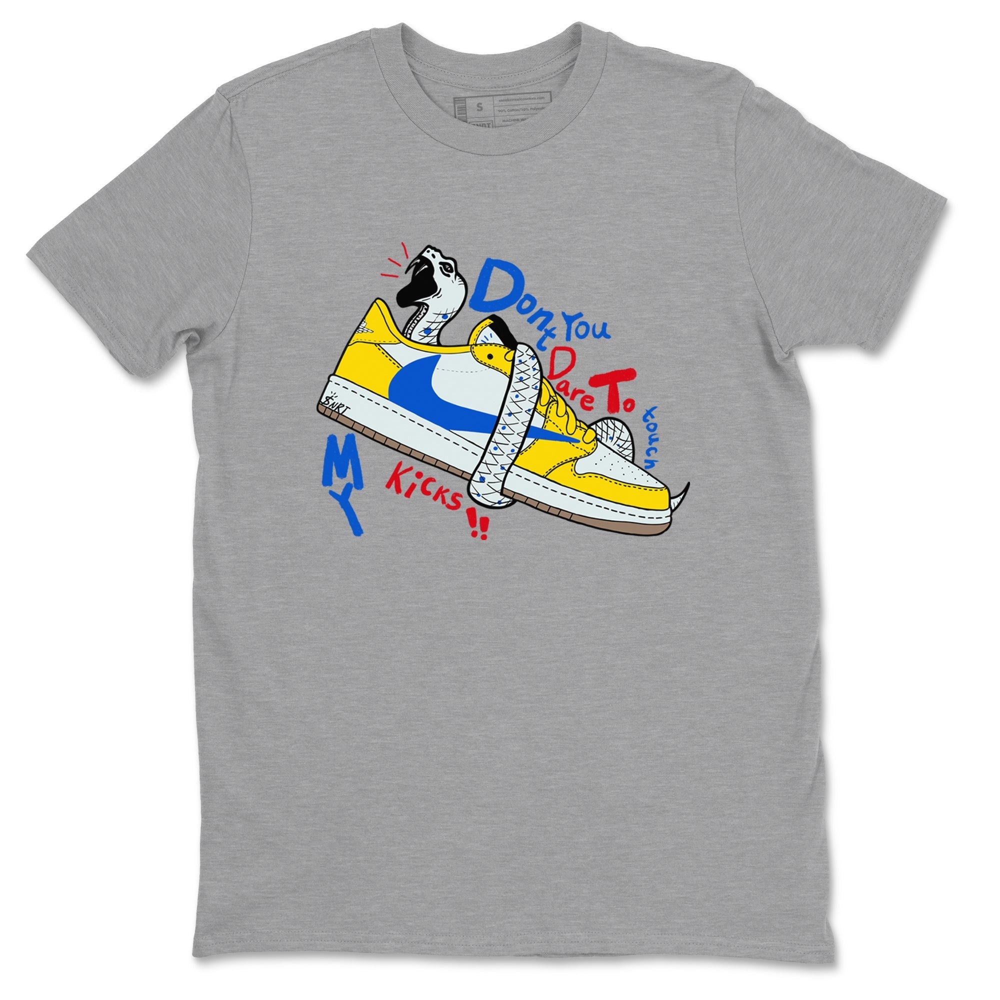 Don't Touch My Kicks Sneaker Tees - Air Jordan 1 Travis Scott Canary