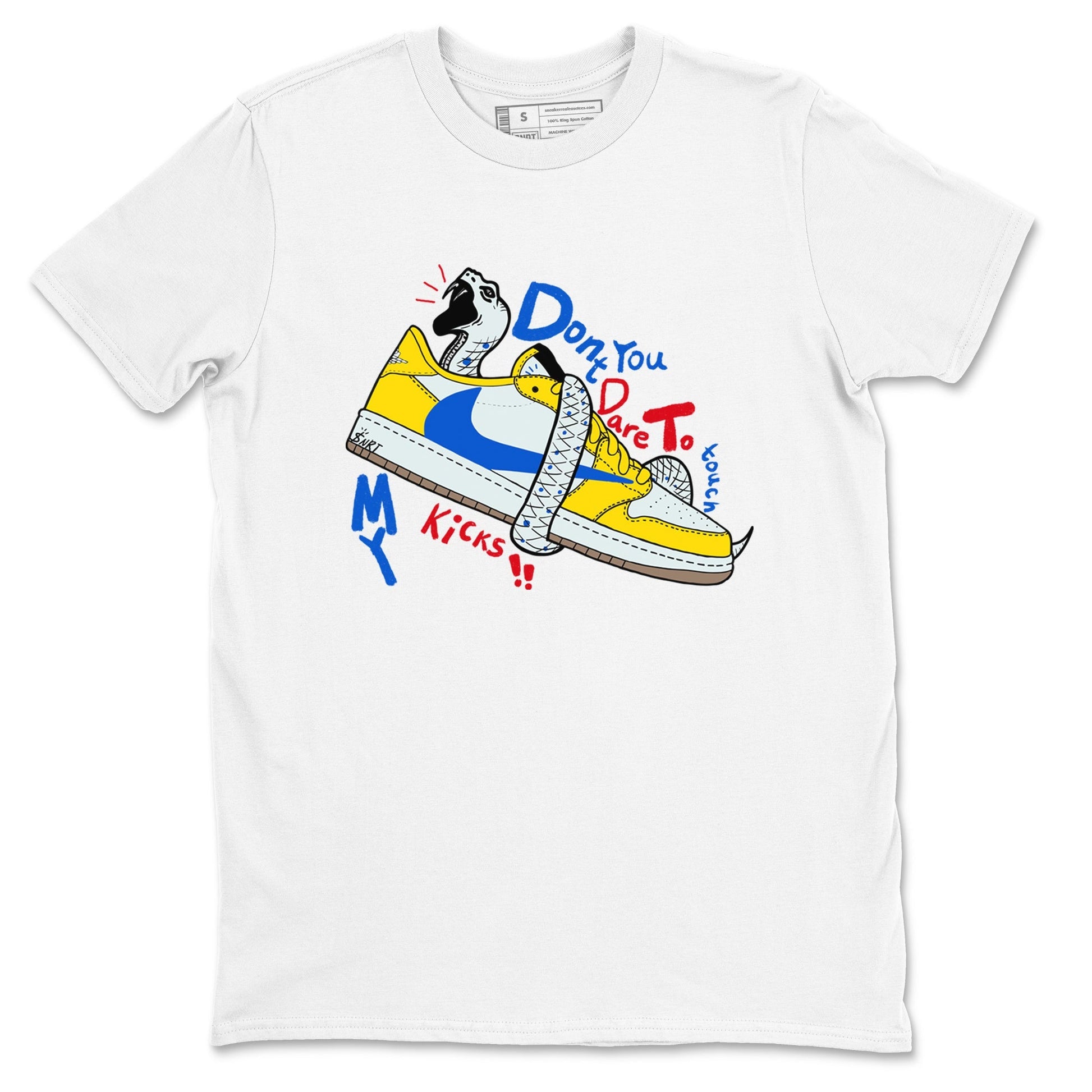 Don't Touch My Kicks Sneaker Tees - Air Jordan 1 Travis Scott Canary