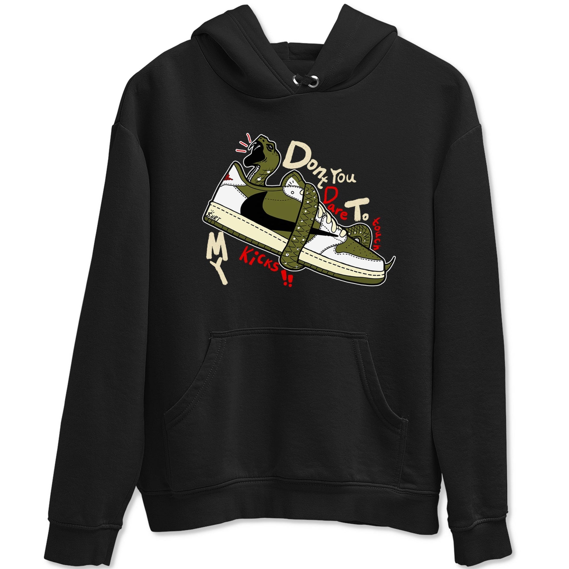 Don't Touch My Kicks Sneaker Tees - Air Jordan 1 Travis Scott Medium Olive