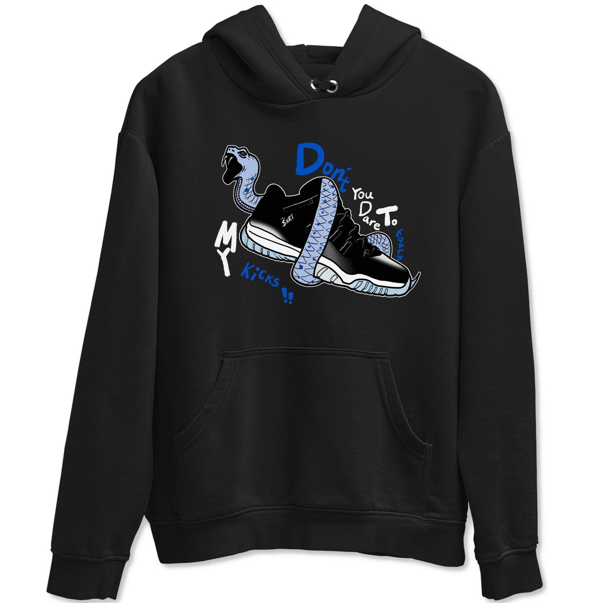 Don't Touch My Kicks Sneaker Tees - Air Jordan 11 Black and Varsity Royal
