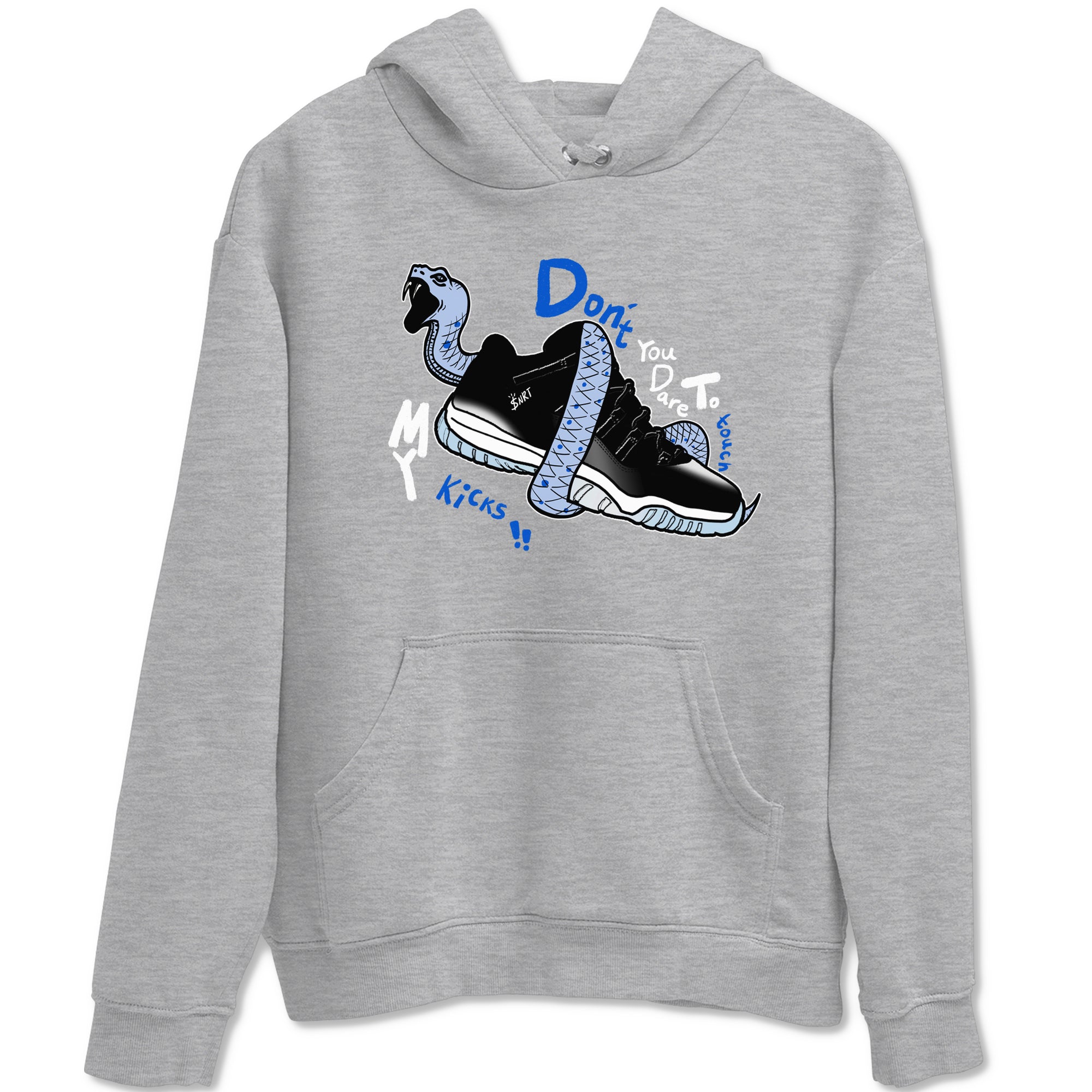 Don't Touch My Kicks Sneaker Tees - Air Jordan 11 Black and Varsity Royal