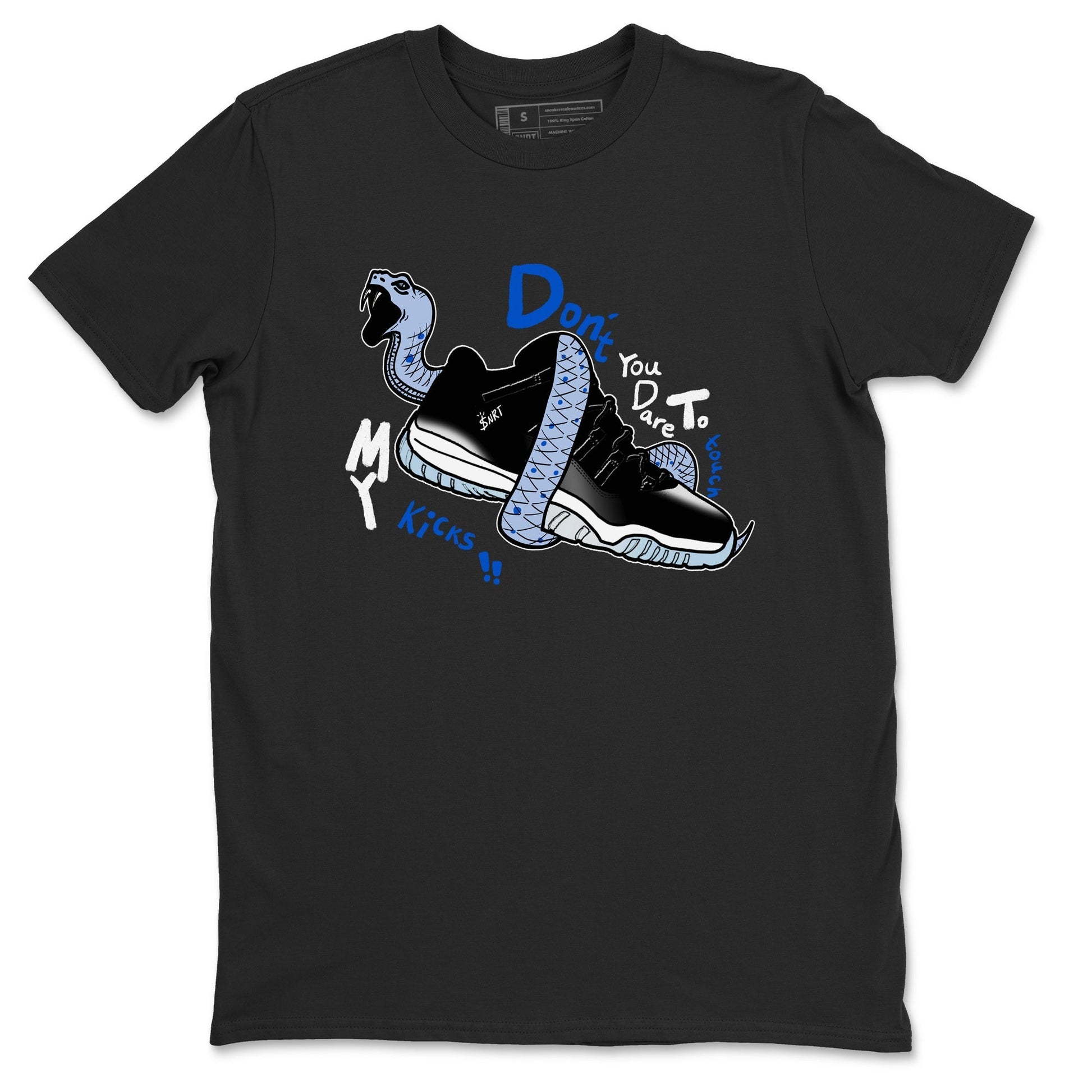 Don't Touch My Kicks Sneaker Tees - Air Jordan 11 Black and Varsity Royal
