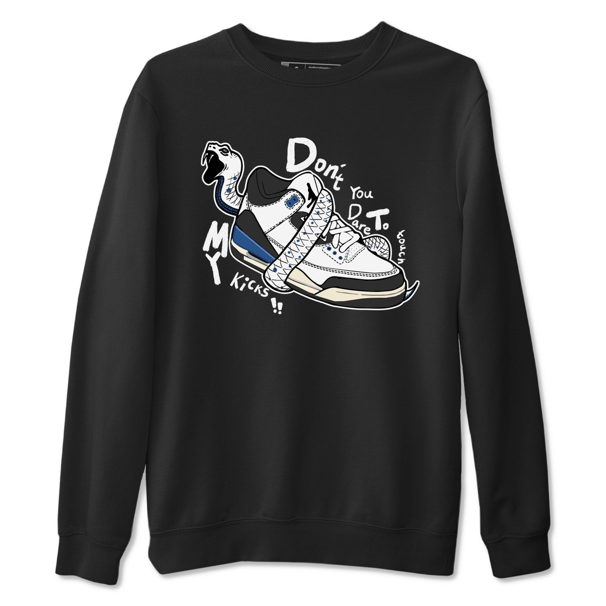 Don't Touch My Kicks Sneaker Tees - Air Jordan 3 A Ma Maniere x Diffused Blue
