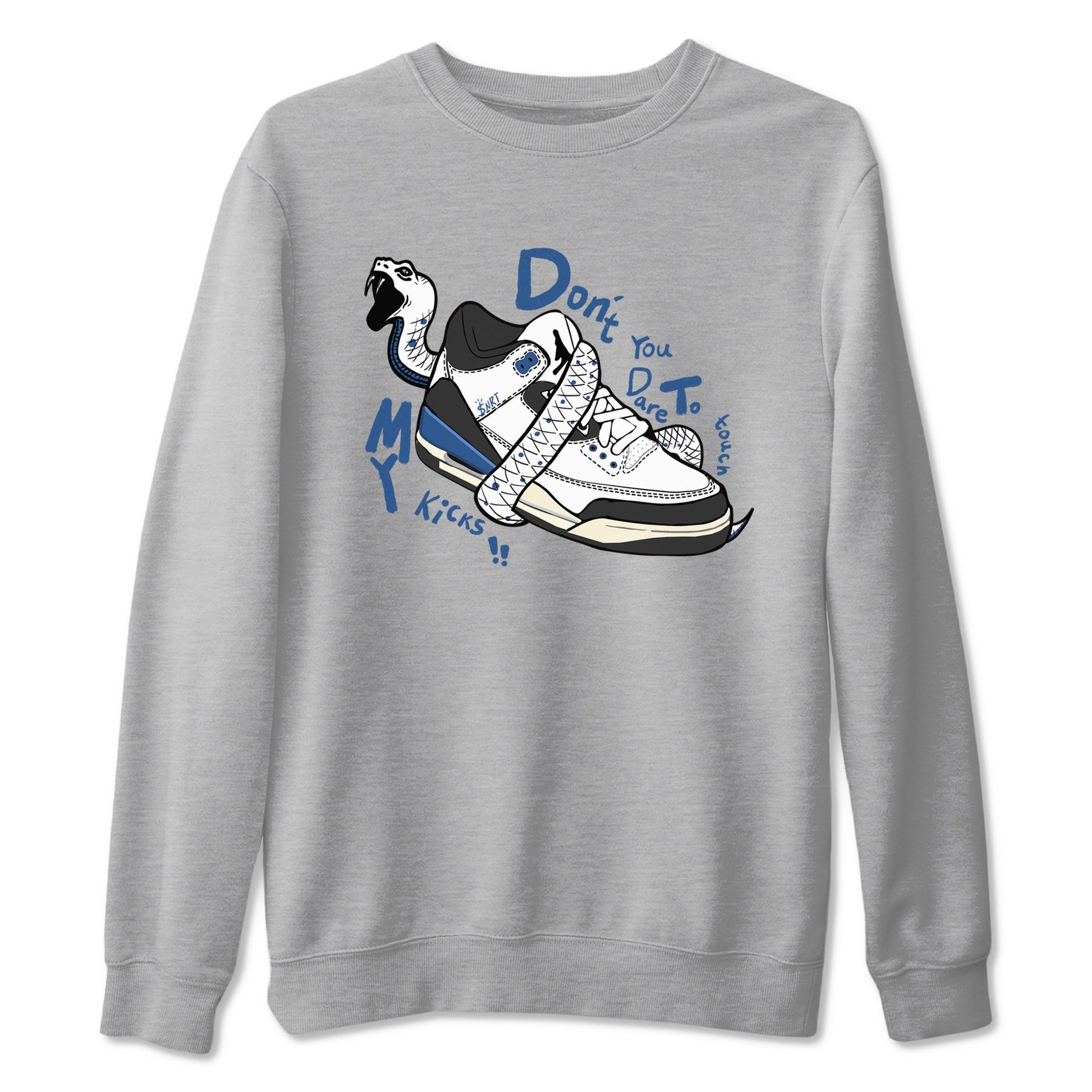 Don't Touch My Kicks Sneaker Tees - Air Jordan 3 A Ma Maniere x Diffused Blue